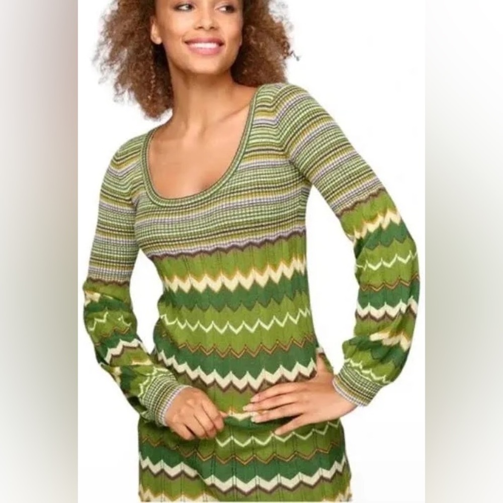 Free People Chevron Dancing Lambs Dress